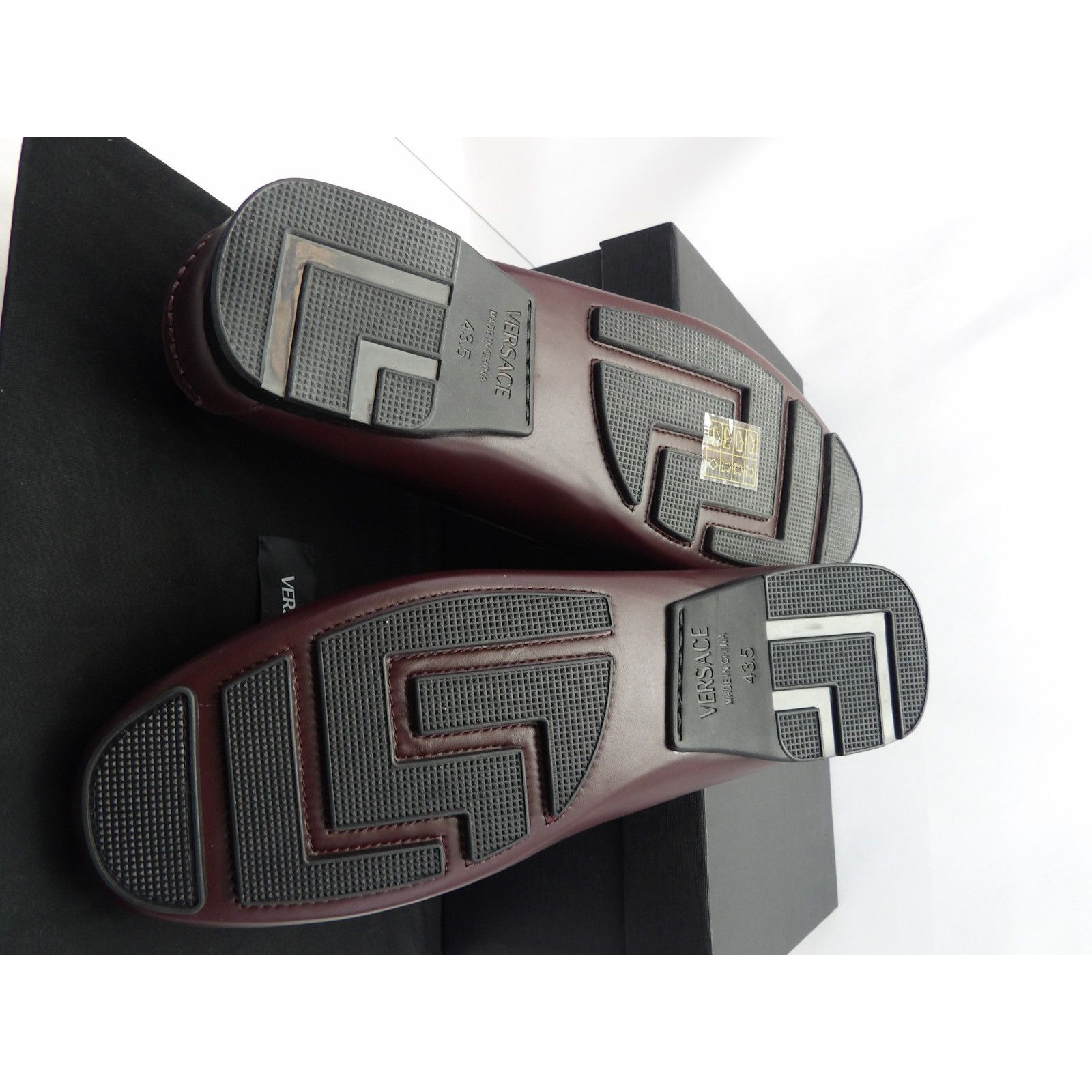 Versace VERSACE BROWN LEATHER GOLD MEDUSA HEAD LOGO LOAFERS 43.5 Size US 10.5 / EU 43-44 - 9 Thumbnail