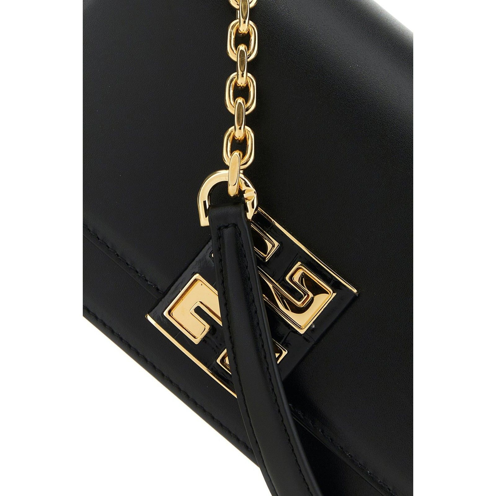 Givenchy GIVENCHY 4G Small Black Smooth Leather Shoulder Bag New And Size ONE SIZE - 3 Thumbnail