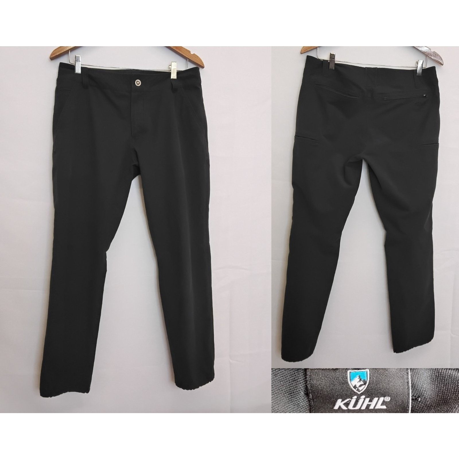Kuhl Kuhl Resistor Chino Men's 32x30 Black Elastic Ankles Size US 32 / EU 48 - 1 Thumbnail