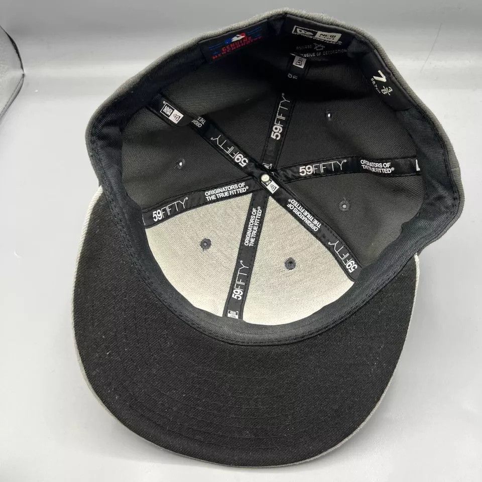 New Era New York Yankees Hat Men 7 3/8 59Fifty New Era MLB Fitted Size ONE SIZE - 5 Thumbnail