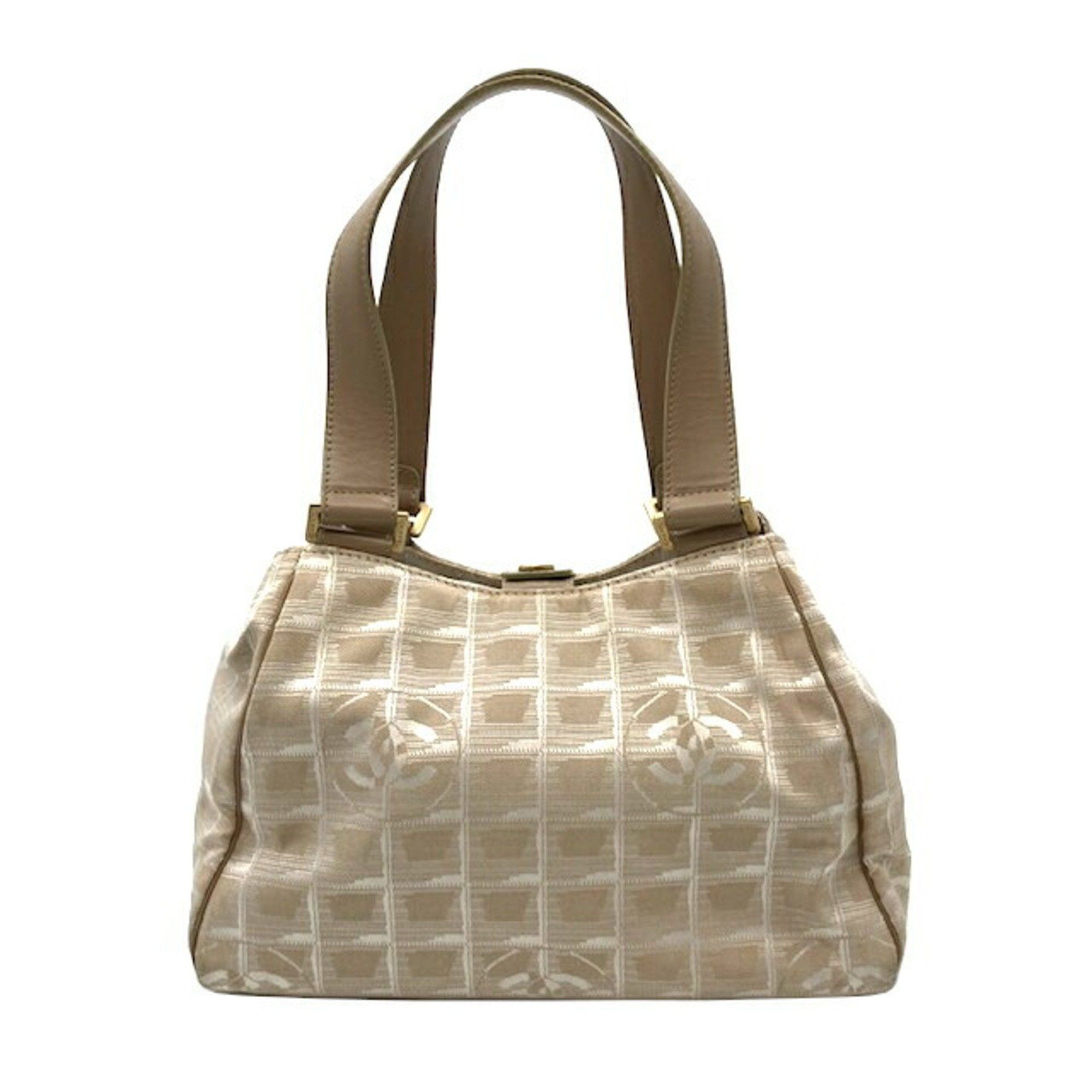 image of Chanel New Travel Line Handbag Beige, Women's