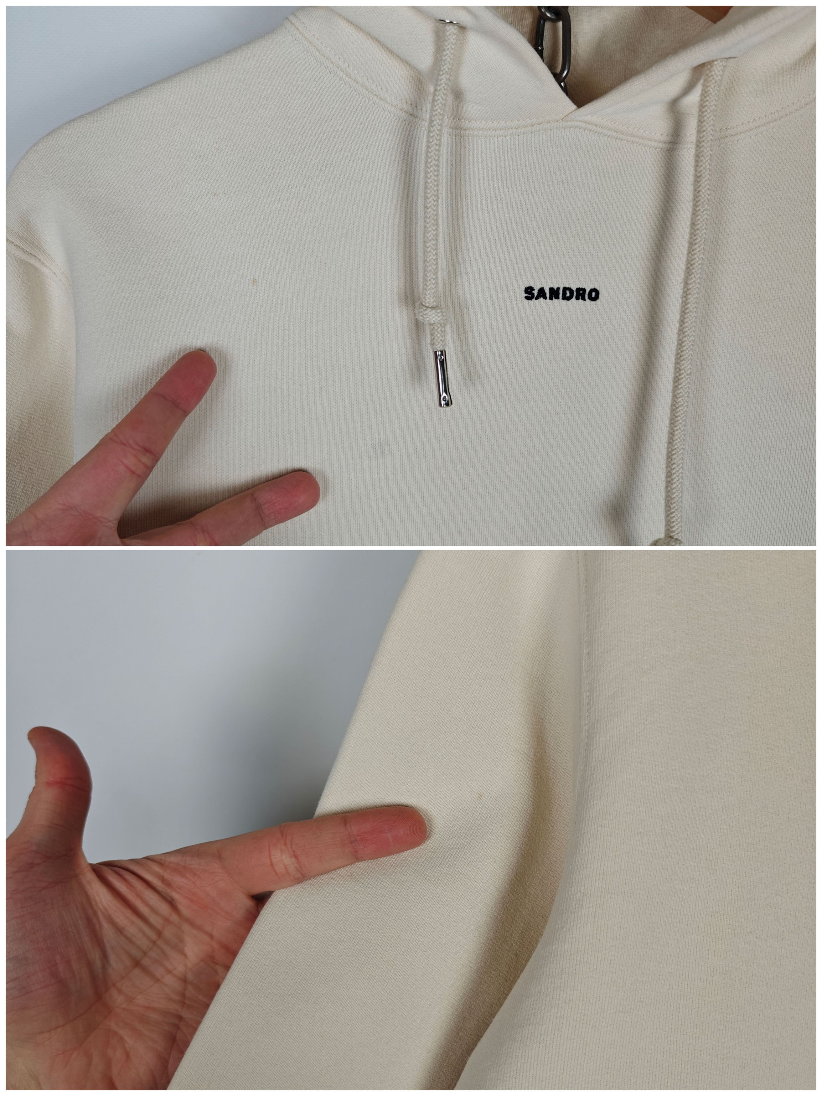Sandro Sandro Paris Hoodie Beige Pullover Center Logo size M Size US M / EU 48-50 / 2 - 8 Thumbnail