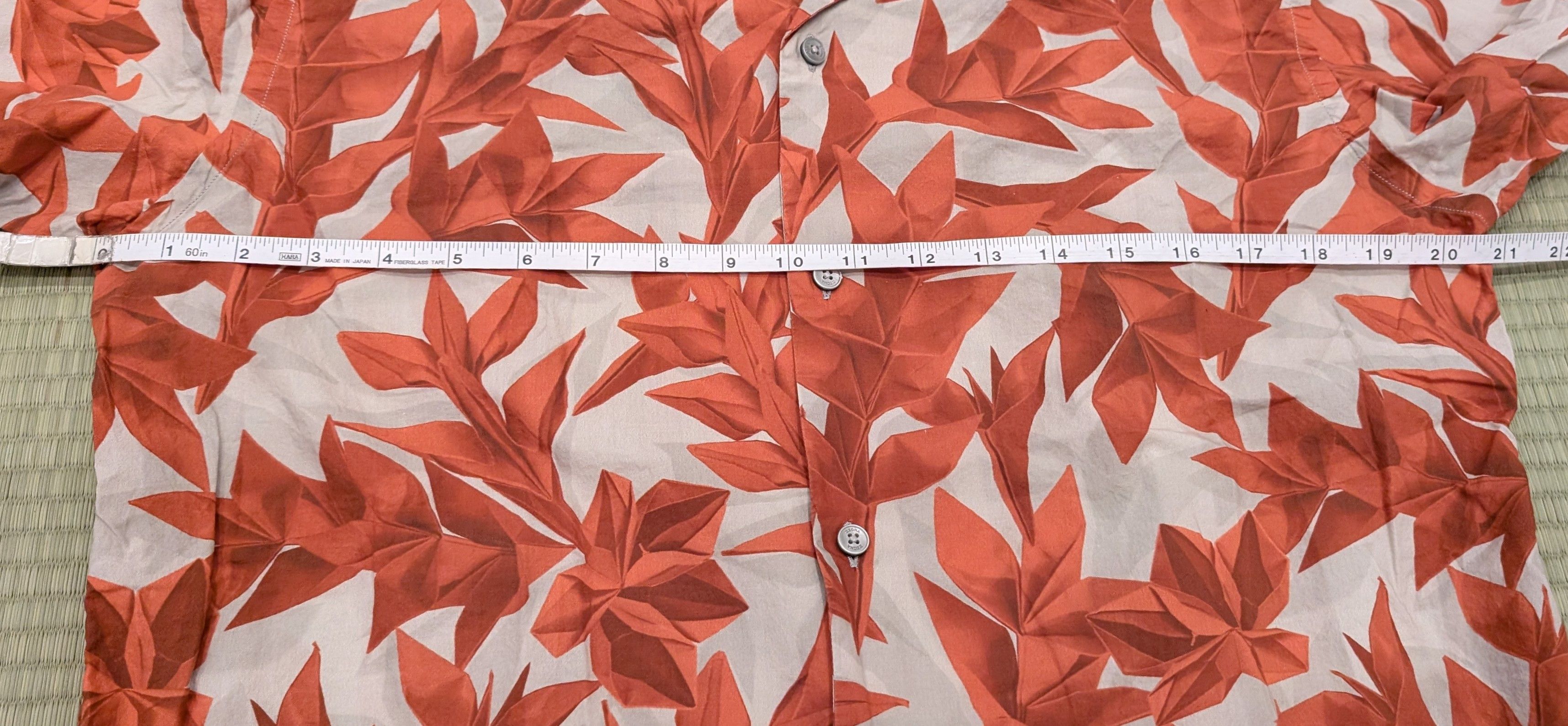 Z Zegna Z Zegna Floral Print Cotton Short Sleeve Button Up Shirt Size US M / EU 48-50 / 2 - 5 Thumbnail