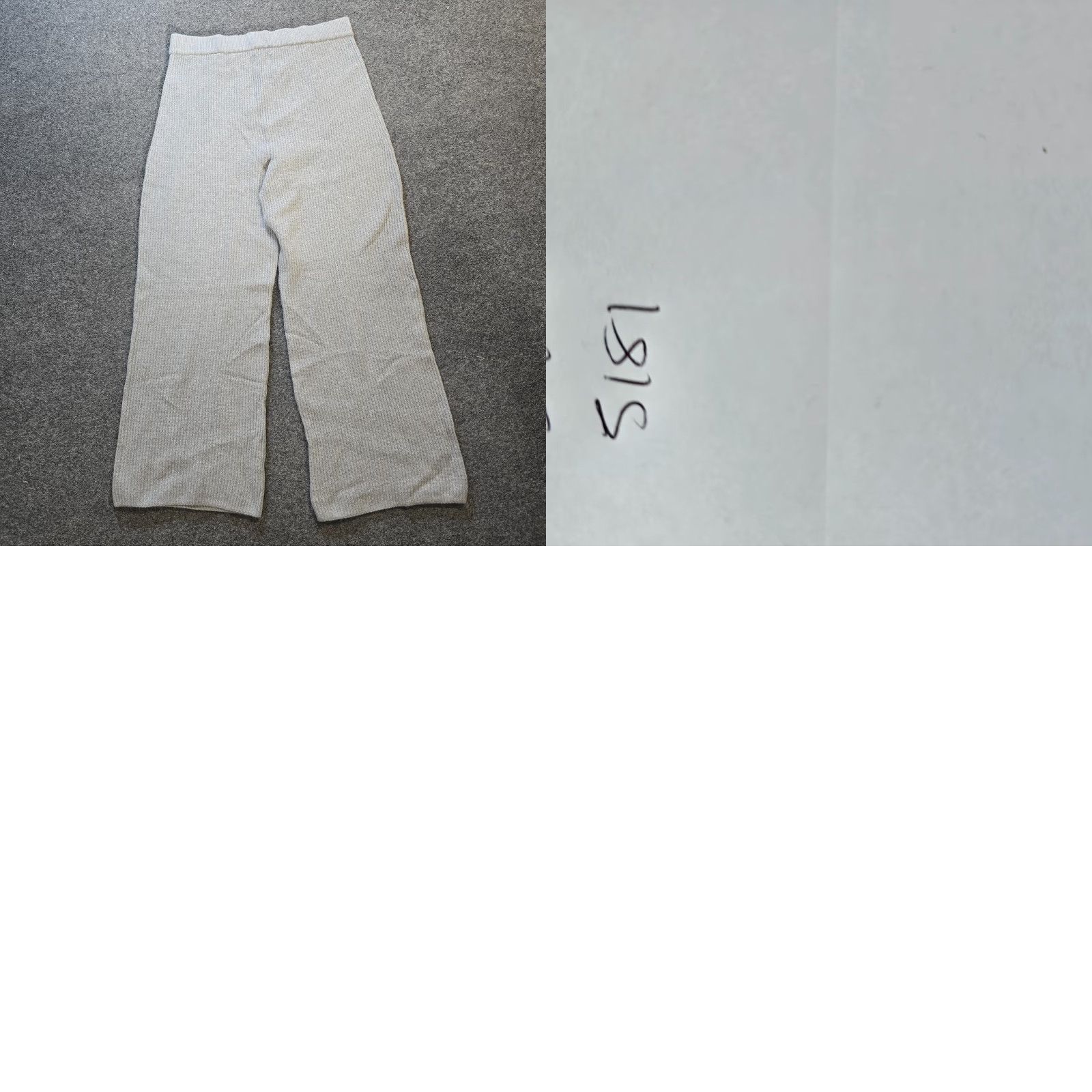 Gap VINTAGE Gap Pants Women Size Large Gray Ribbed Chunky Knit Pull On Lounge Casual Comfort Size 36" / US 14 / IT 50 - 8 Thumbnail
