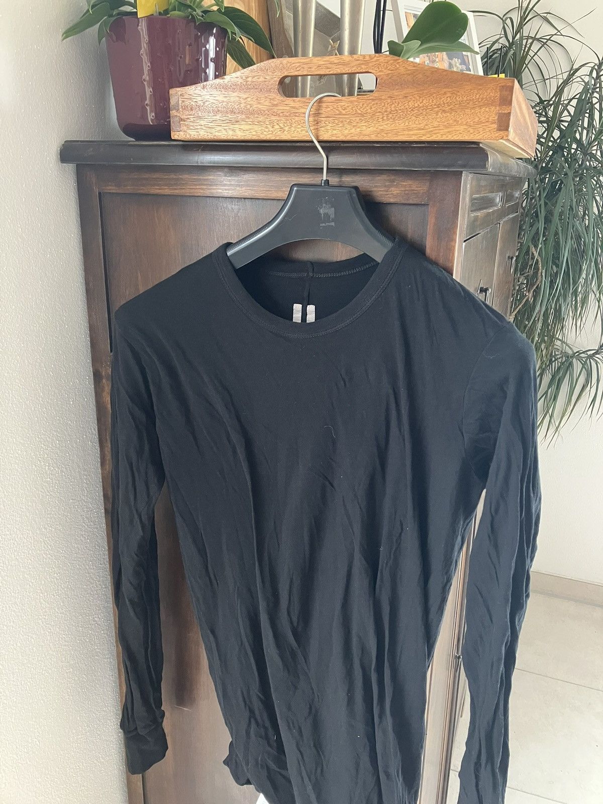 Rick Owens Rick Owens: Unstable Slim-Fit Cotton Jersey T-Shirt Black Size US XXL / EU 58 / 5 - 2 Thumbnail