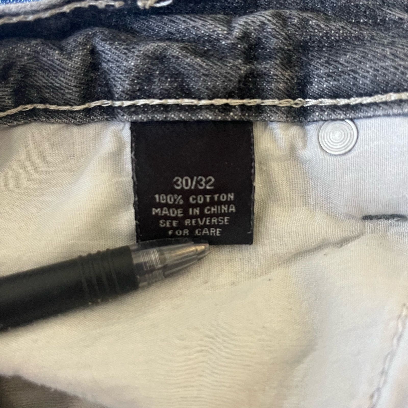 Carbon Carbon Denim Jeans Mens 30x32 Vintage y2k Retro Old school Size US 30 / EU 46 - 9 Thumbnail