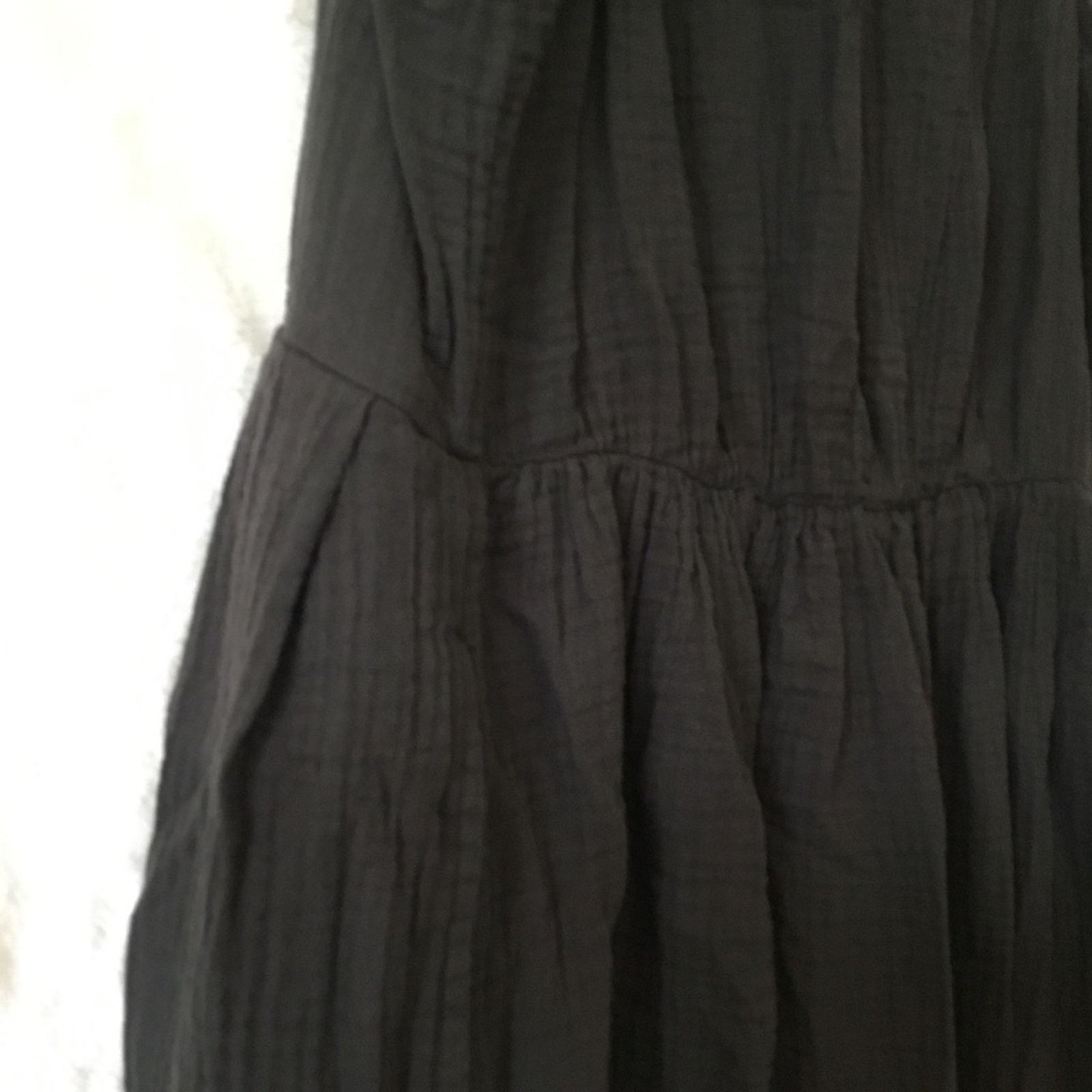 Other UpWest Dark Gray Sleeveless Button-Front Gauze Mini Dress Size M / US 6-8 / IT 42-44 - 11 Thumbnail