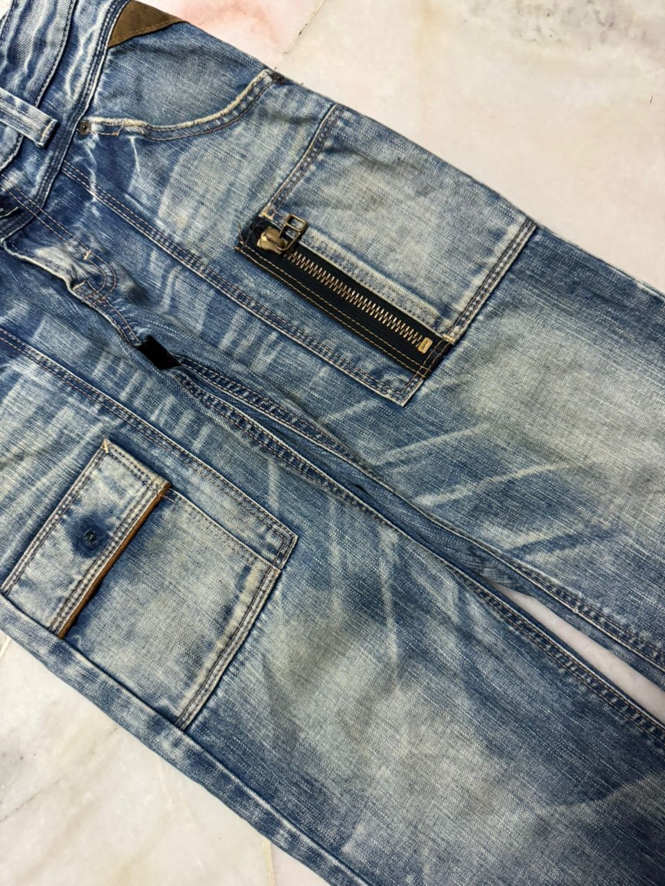 Edwin 💥Insane💥90s Style Edwin Blue Trip Rusty Mudwash Bushpants Size US 29 - 7 Thumbnail