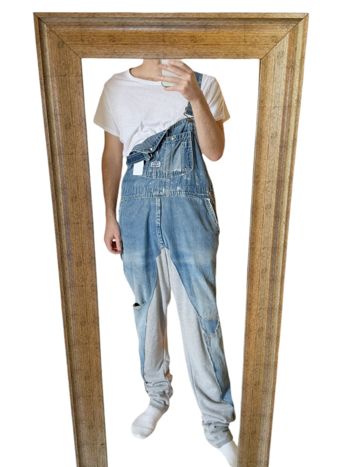 Greg Lauren SS20 Sample Hybrid Denim Overall 50/50 Fragment Size US 32 / EU 48 - 5 Thumbnail