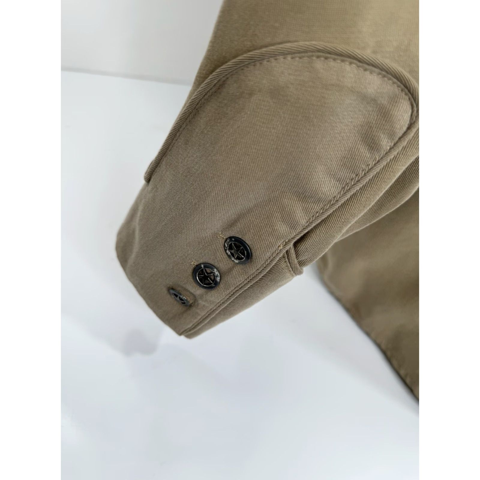 Scully Scully Mens L Western Shirt Long Sleeve Button-Up Metal Star Buttons Thick Brown Yoke 90s - Western Theme Mens Size US L / EU 52-54 / 3 - 5 Thumbnail