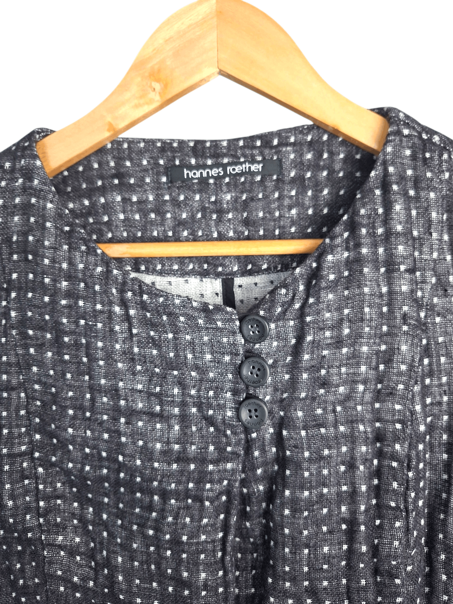 hannes roether Hannes Roether Textured Linen Blend Jacket Blazer Small Size S / US 4 / IT 40 - 5 Thumbnail