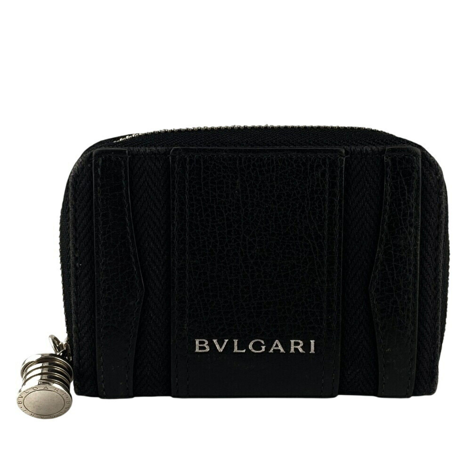 Bvlgari BVLGARI B.zero1 Round Coin Case Wallet Black Men's Size ONE SIZE - 1 Thumbnail