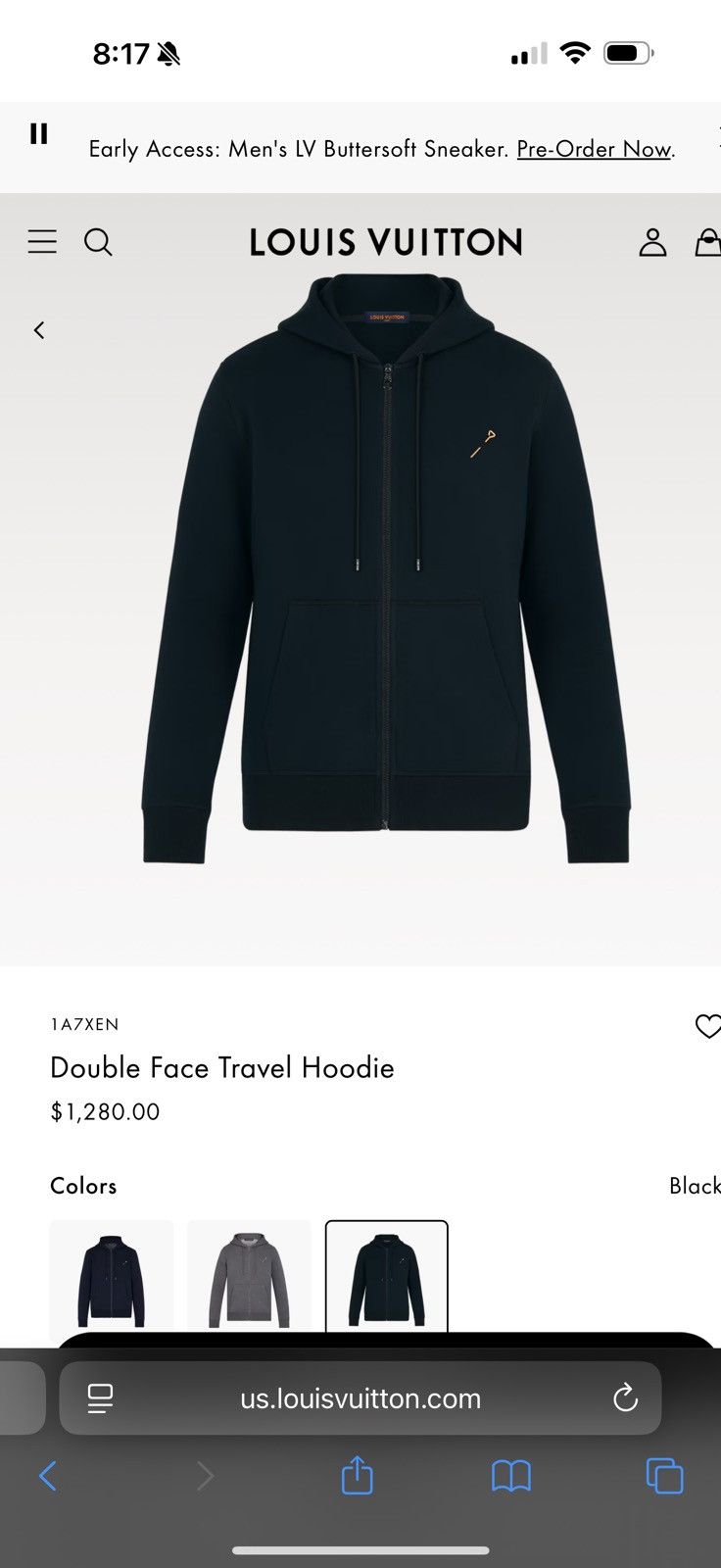Double Face Travel Hoodie ★関税込 louis-vuitton-double-face-