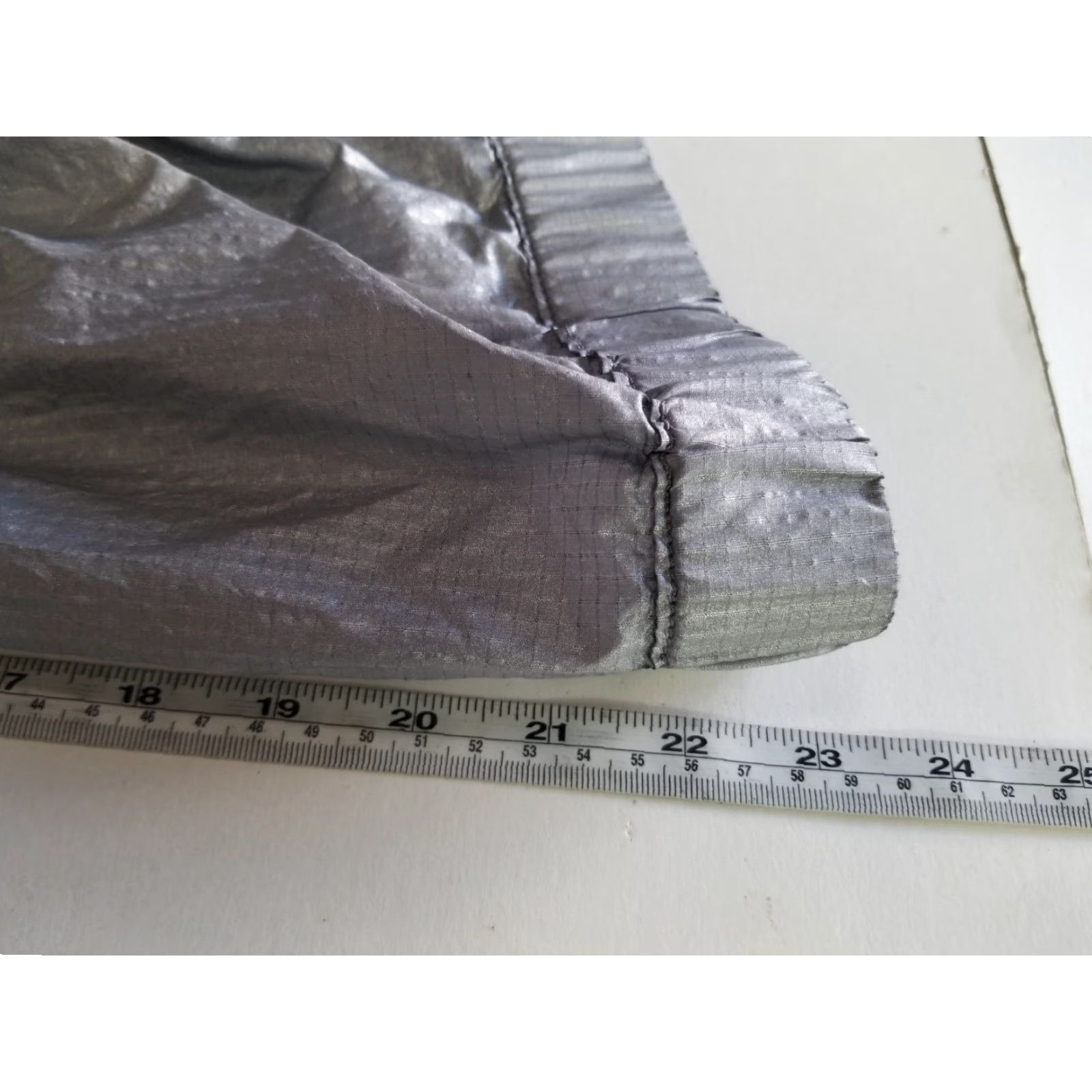 Vintage AJ ARMANI JEANS WOMEN'S RAIN JACKET Hooded Short Sleeve Grey 6 Nylon ZIP Mens? No. Size M / US 6-8 / IT 42-44 - 7 Thumbnail