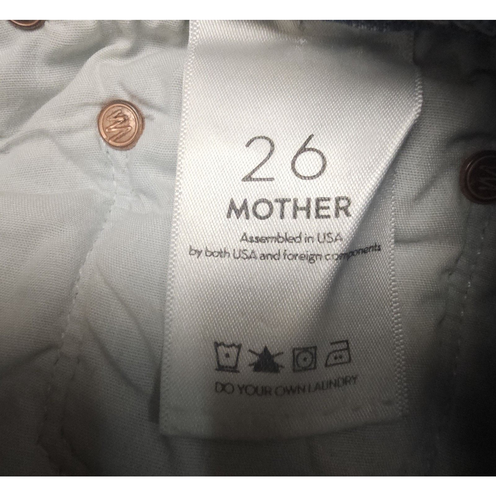 MOTHER MOTHER SUPERIOR High Waisted Rider Skimp in Confession 26 Size 26" / US 2 / IT 38 - 12 Thumbnail