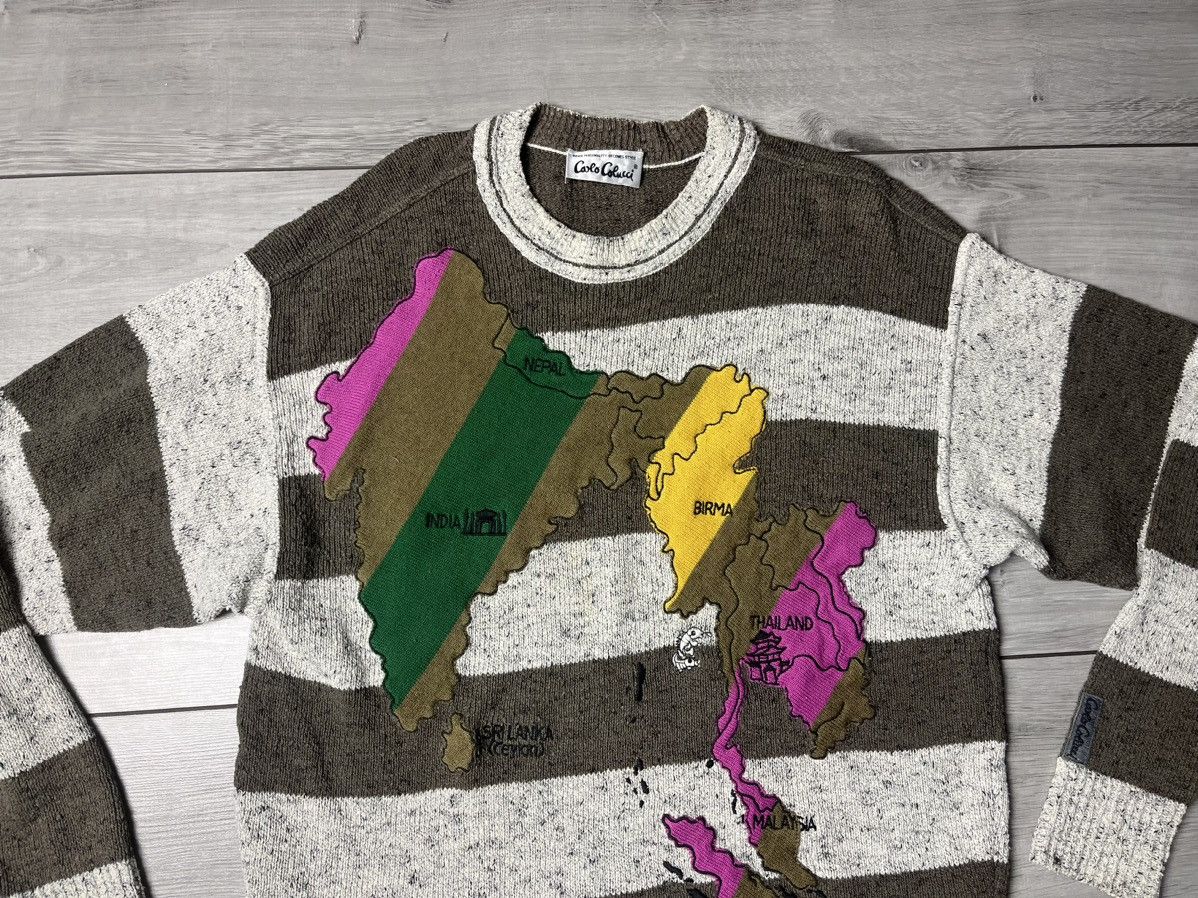Carlo Colucci Carlo colucci sweater knited continents size Large Size US L / EU 52-54 / 3 - 3 Thumbnail