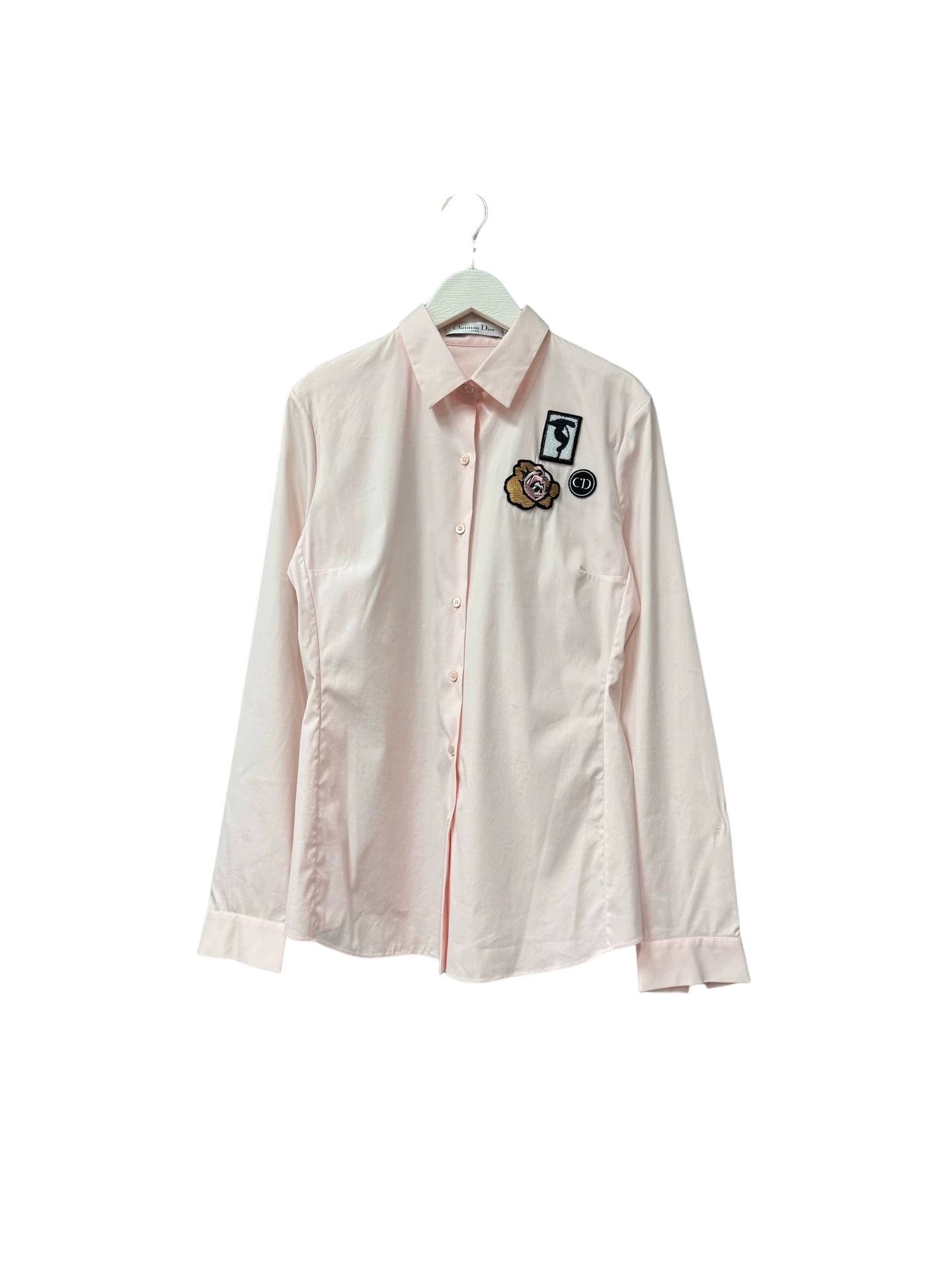 Dior Dior Embroidered Button Up Shirt Size S / US 4 / IT 40 - 1 Thumbnail