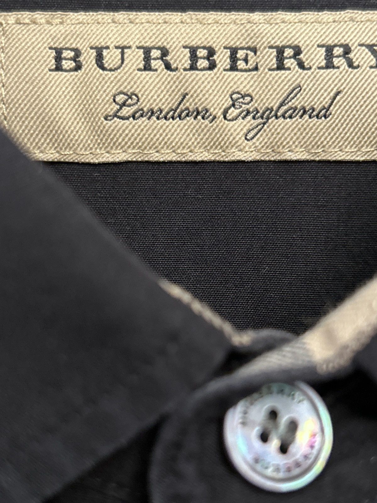 Burberry Burberry Brit Black Long Sleeve Shirt medium Authentic Size US M / EU 48-50 / 2 - 9 Thumbnail