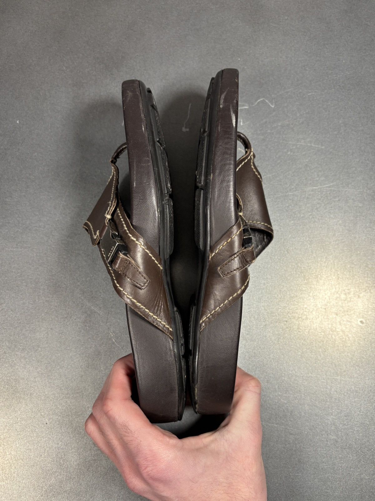 Prada Vintage Prada Sport Flip Flops 2000s Linea Rossa Mules SlipS Size US 7 / IT 37 - 9 Thumbnail