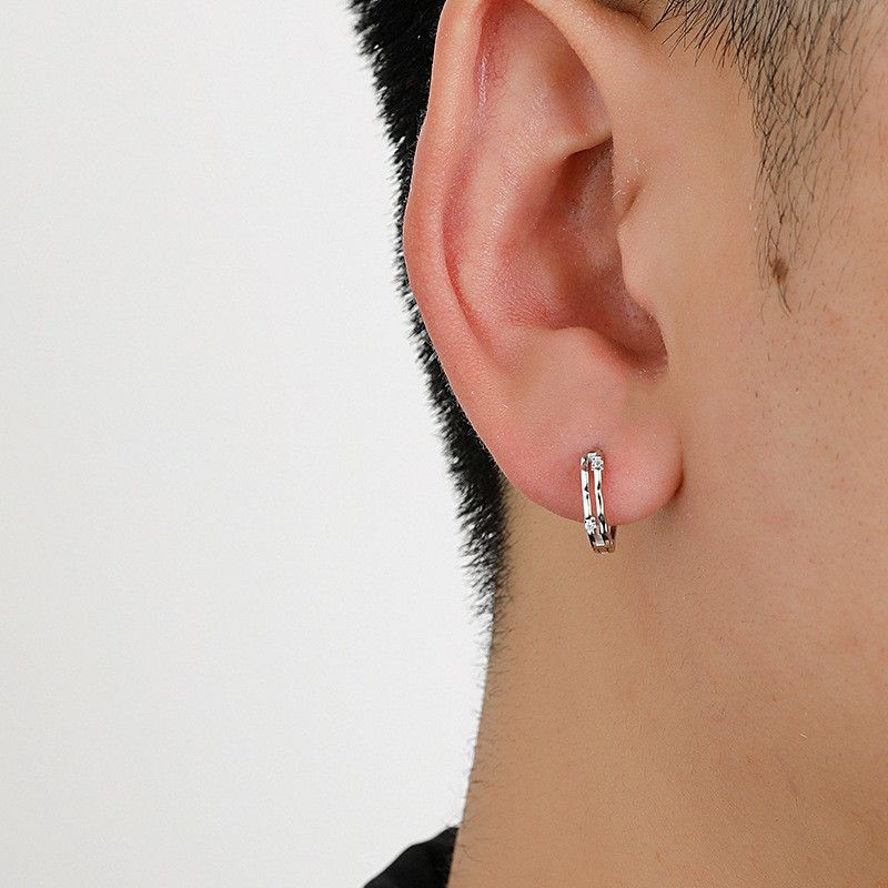 Jewelry × Sterling Silver Matchless Earrings One Pairs Chrome Jewelry Size ONE SIZE - 2 Thumbnail