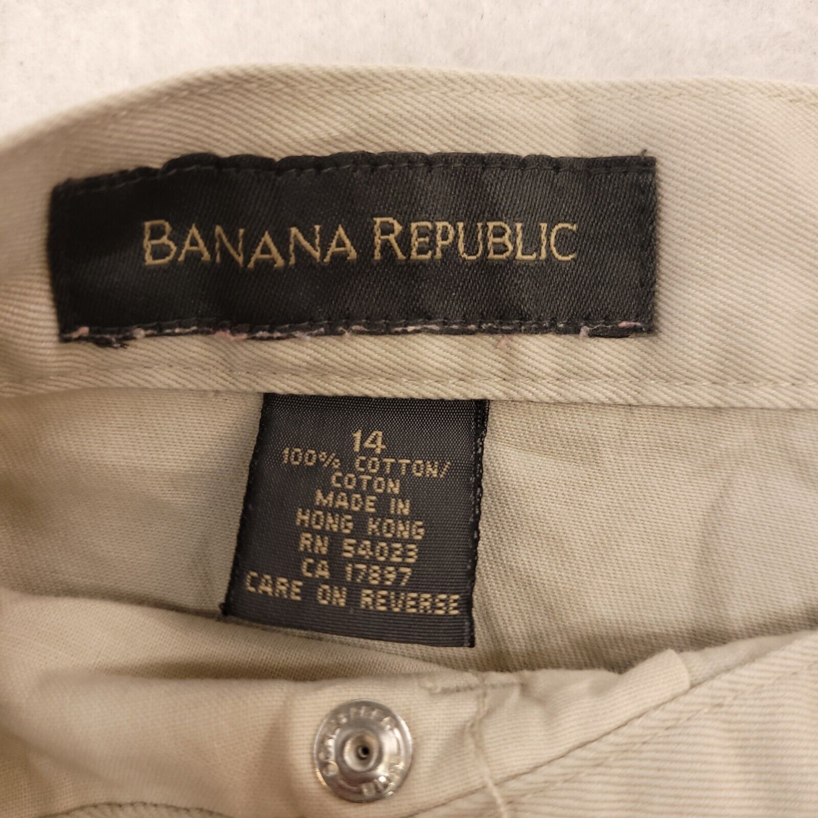 Banana Republic Banana Republic Chino Short Shorts Womens Size 14 Beige Size 36" / US 14 / IT 50 - 3 Thumbnail
