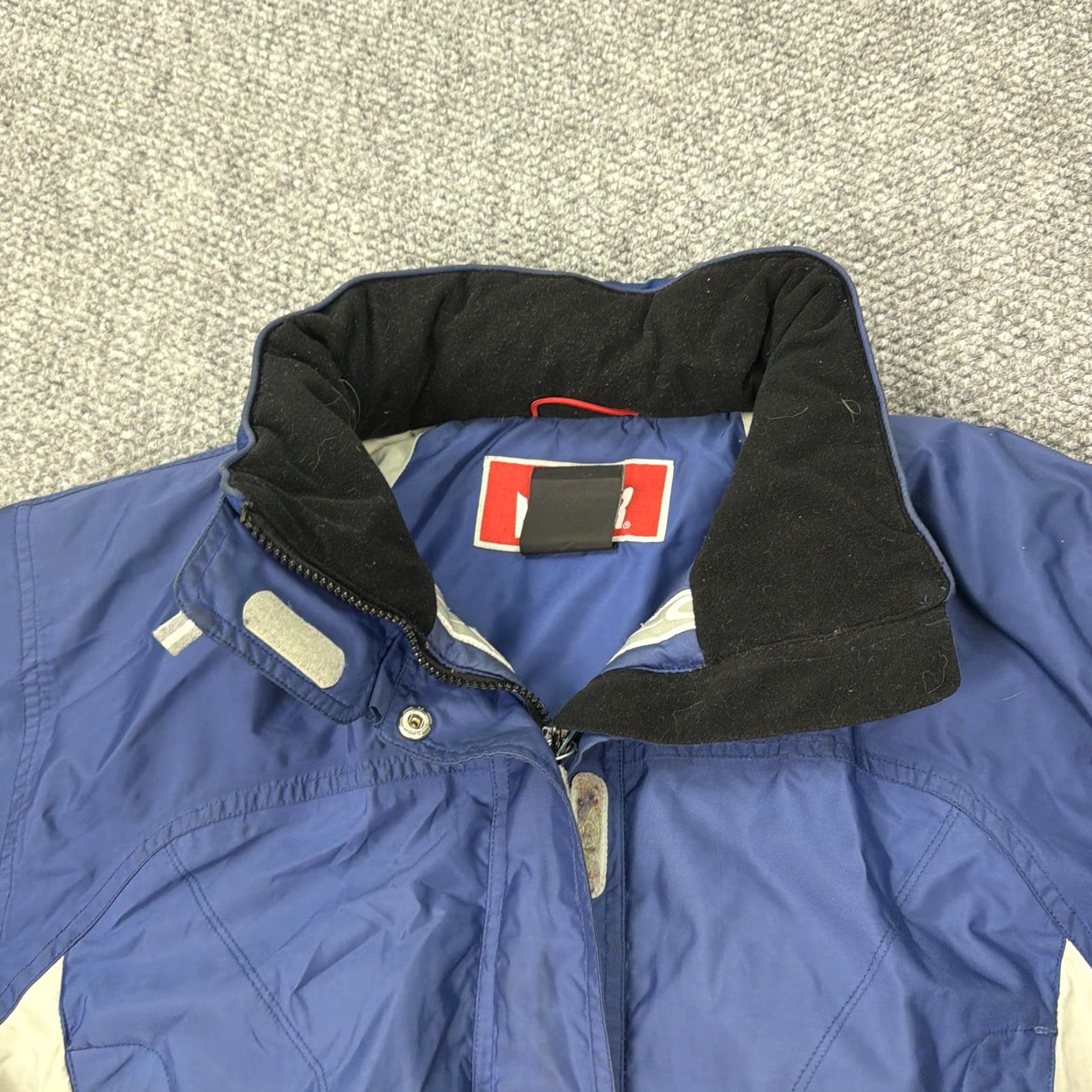 Barker Marker Ski Jacket Womens 12 Blue Hooded Insulated Snow Winter Coat Ski Vtg Size XL / US 12-14 / IT 48-50 - 2 Thumbnail