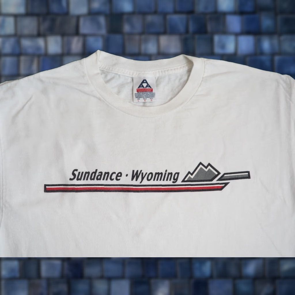 AAA VTG 90s AAA Sundance Wyoming Ski Hiking Mountain White L/S Tee T-Shirt L Mens Size US L / EU 52-54 / 3 - 1 Thumbnail