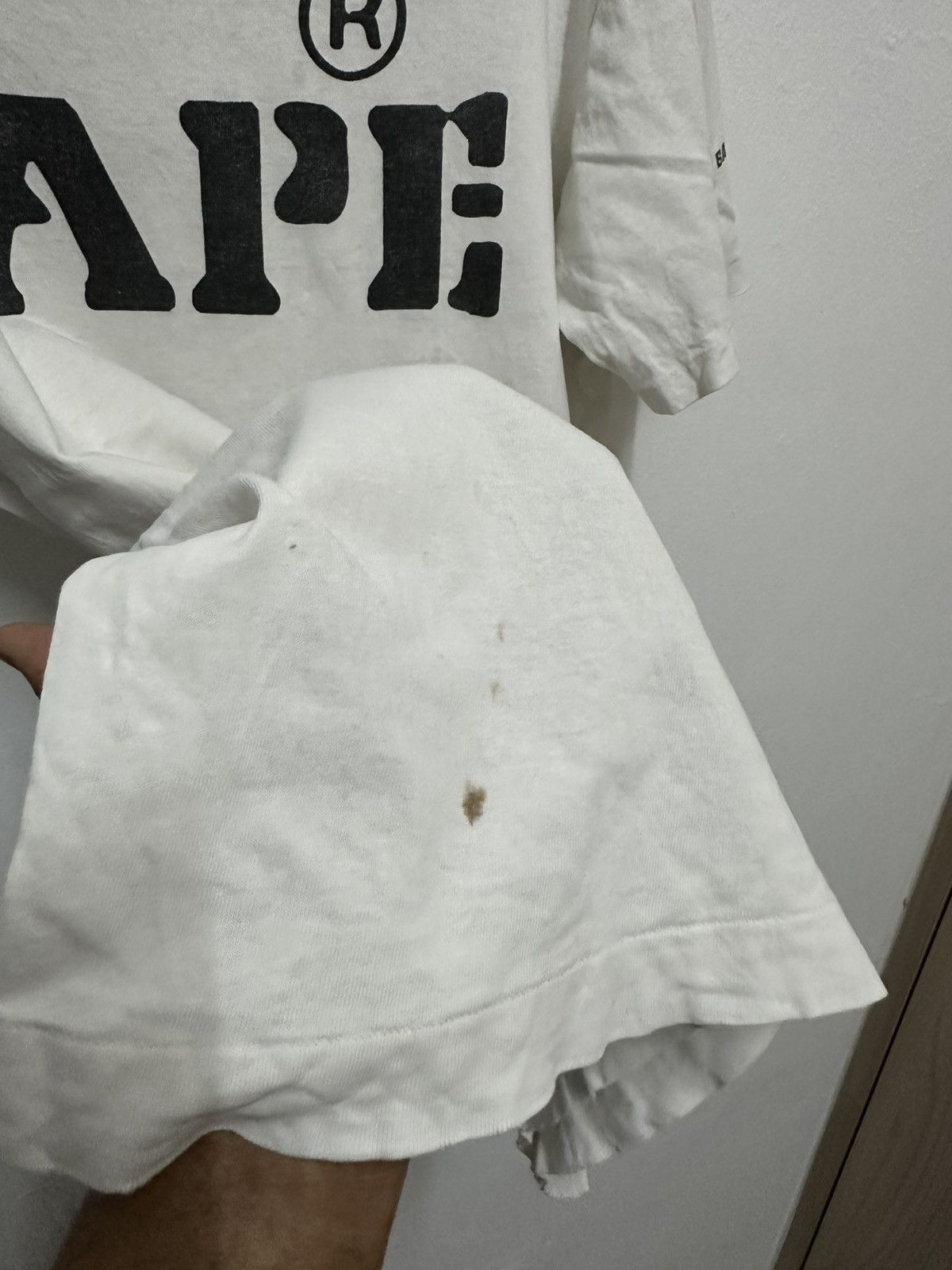 Bape Vintage Thrashed Sunfaded Bape Tshirt Size US L / EU 52-54 / 3 - 13 Thumbnail