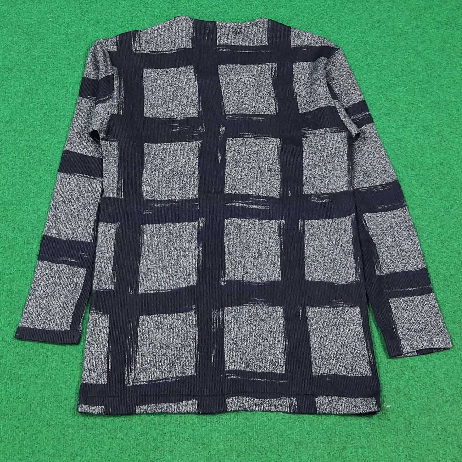 Hai Sporting Gear HAI Sporting Gear Blend Knit Textured Plaid Shirt C294N54 Size S / US 4 / IT 40 - 3 Thumbnail