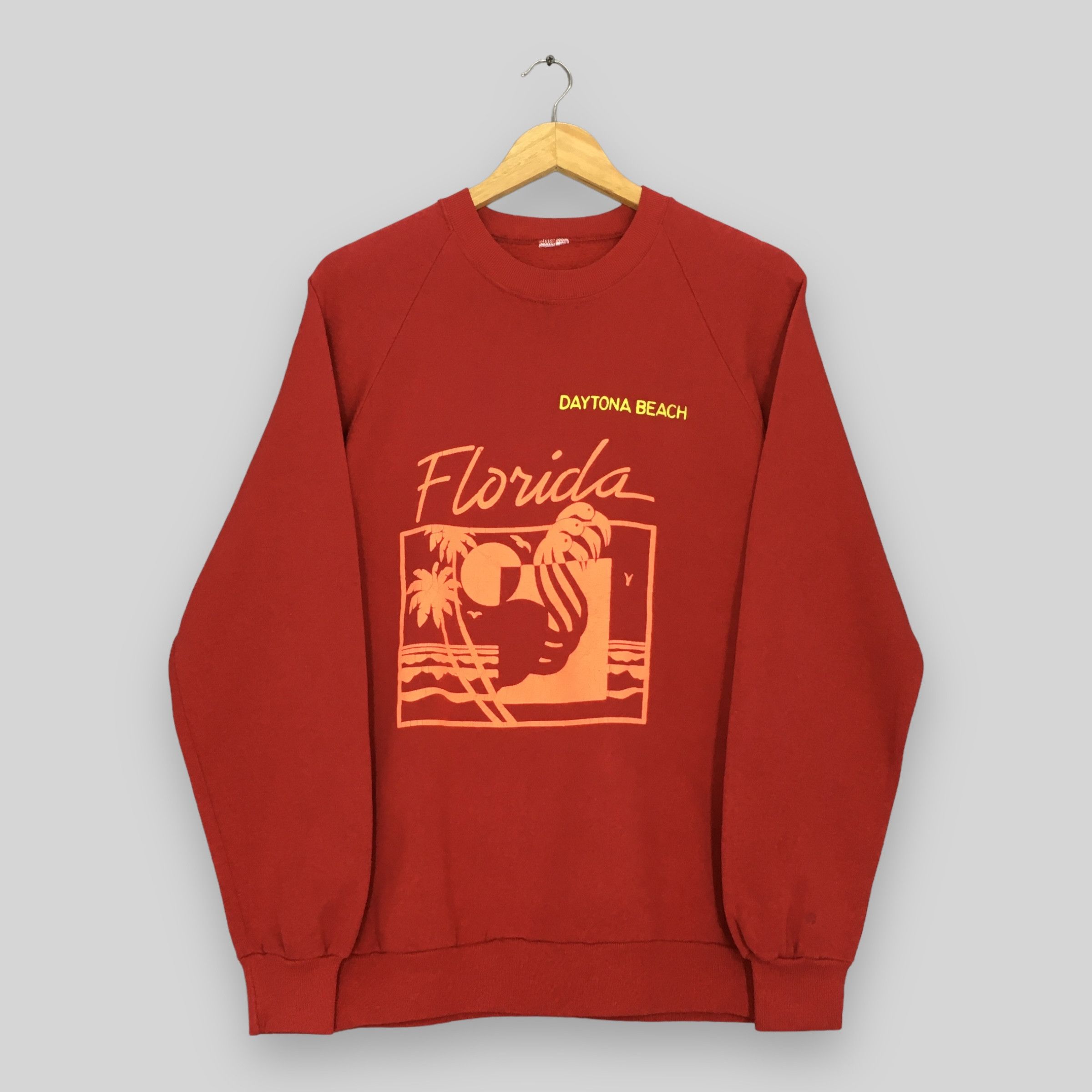 Vintage Vintage 90s Daytona Beach Florida Sweatshirt Medium Size US M / EU 48-50 / 2 - 1 Thumbnail