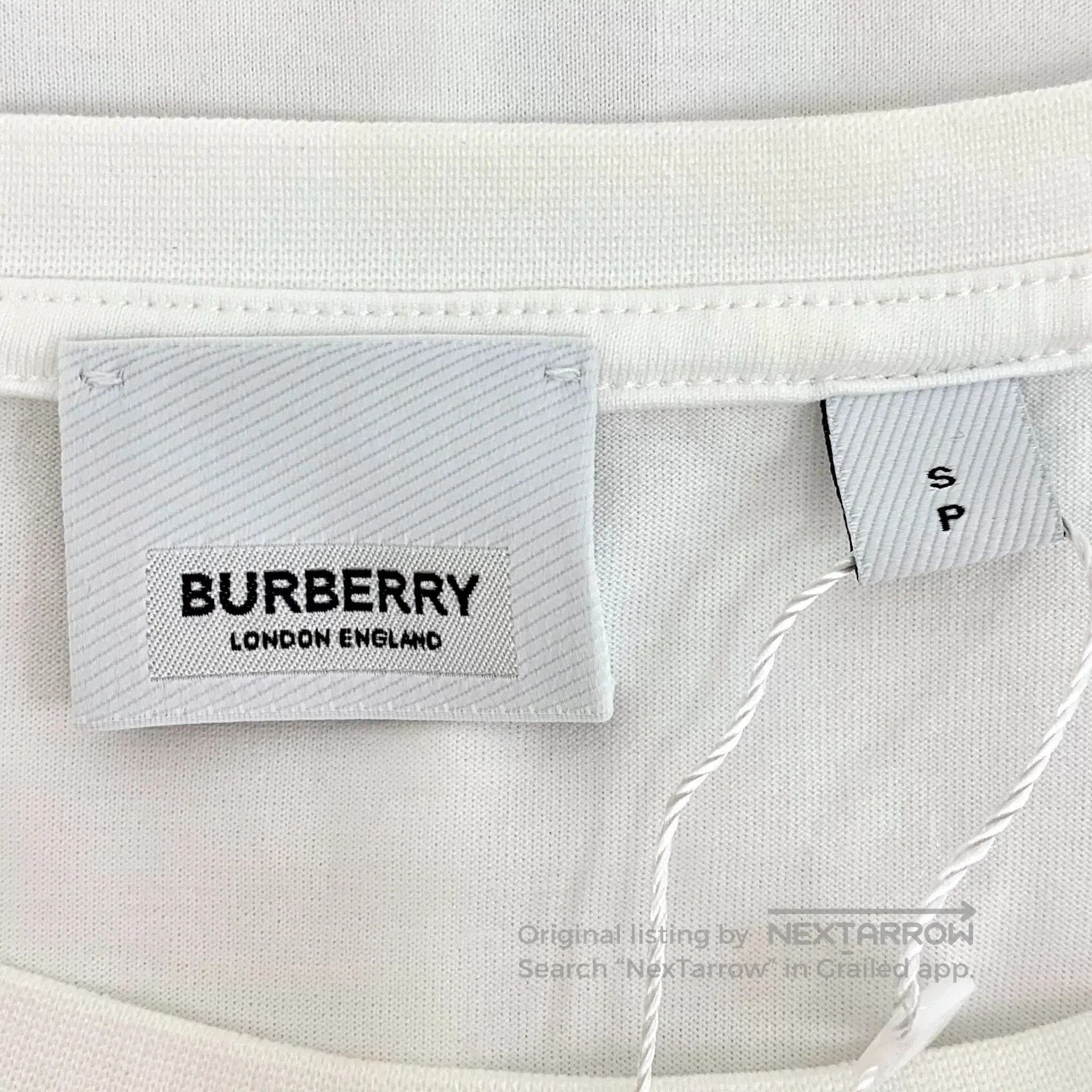 Burberry Burberry White TB Embroidered Cotton T. Size US S / EU 44-46 / 1 - 5 Thumbnail