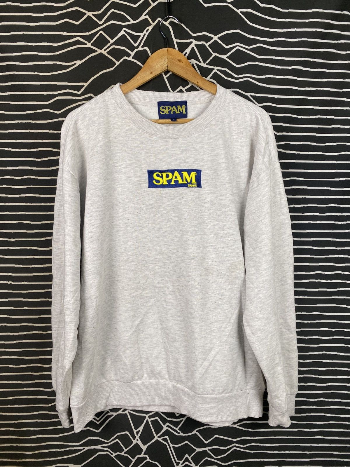 Vintage VINTAGE SPAM Brand Sweatshirt Grey Oversized Pullover Size US XL / EU 56 / 4 - 1 Thumbnail