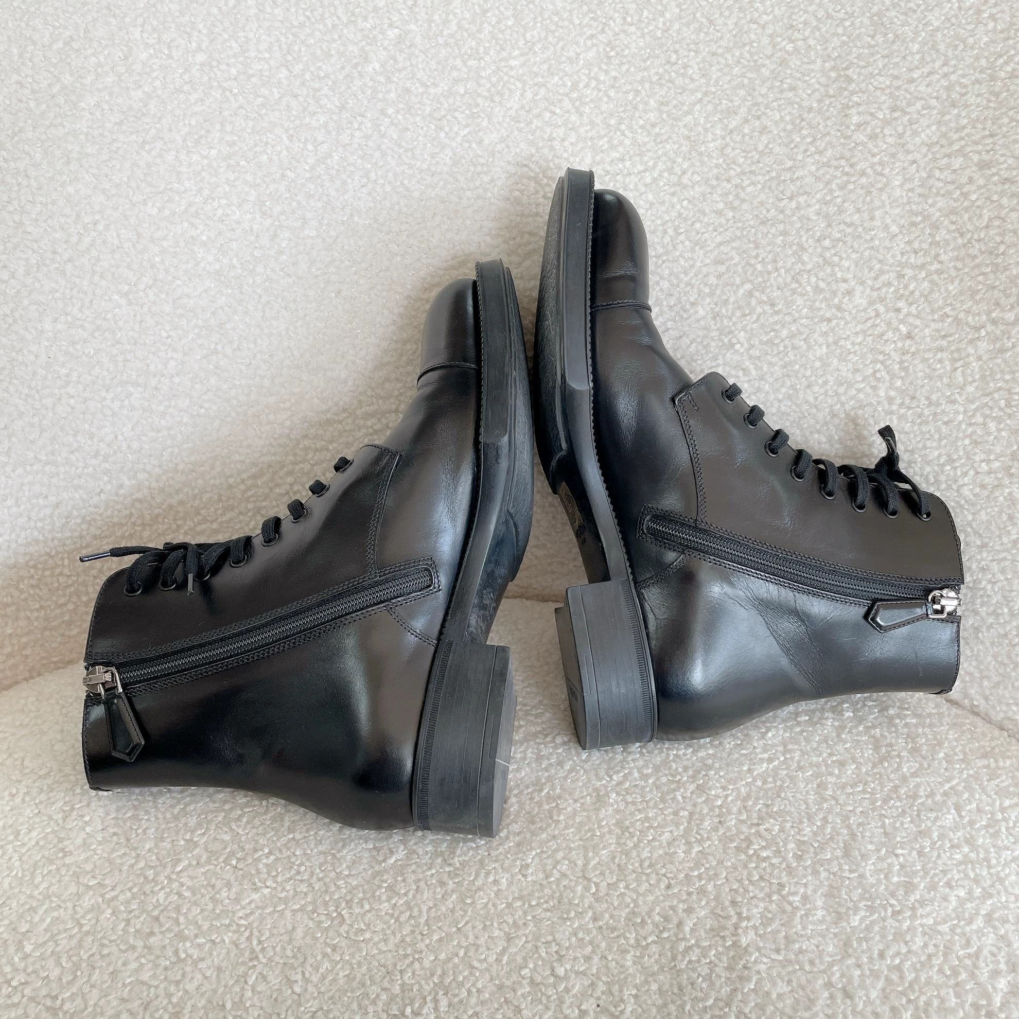 Prada Prada black short boots 35.5 Size US 5.5 / IT 35.5 - 5 Thumbnail
