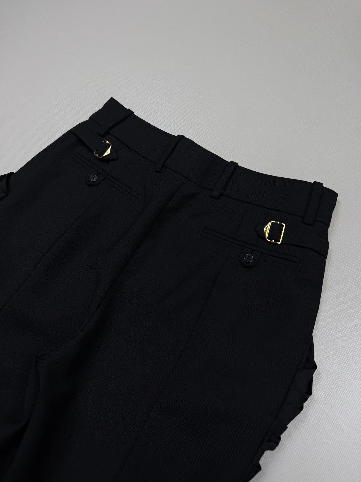 Louis Vuitton Louis Vuitton Women’s Wool Cupro Viscose Black Capri Pants Size 26" / US 2 / IT 38 - 12 Thumbnail