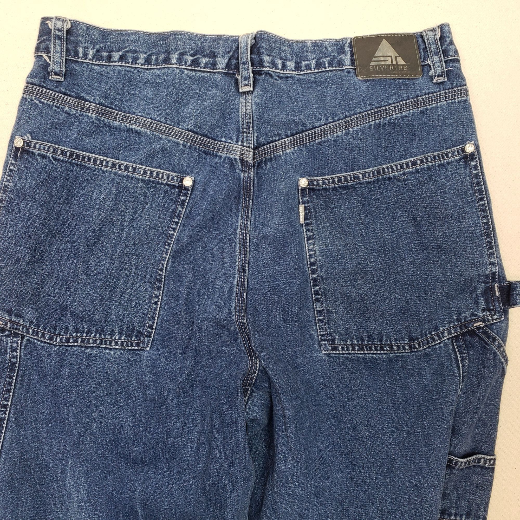 Levi's Levi's Silver Tab Men's Carpenter Fit Wide Leg Jeans 34/34 Size US 34 / EU 50 - 5 Thumbnail