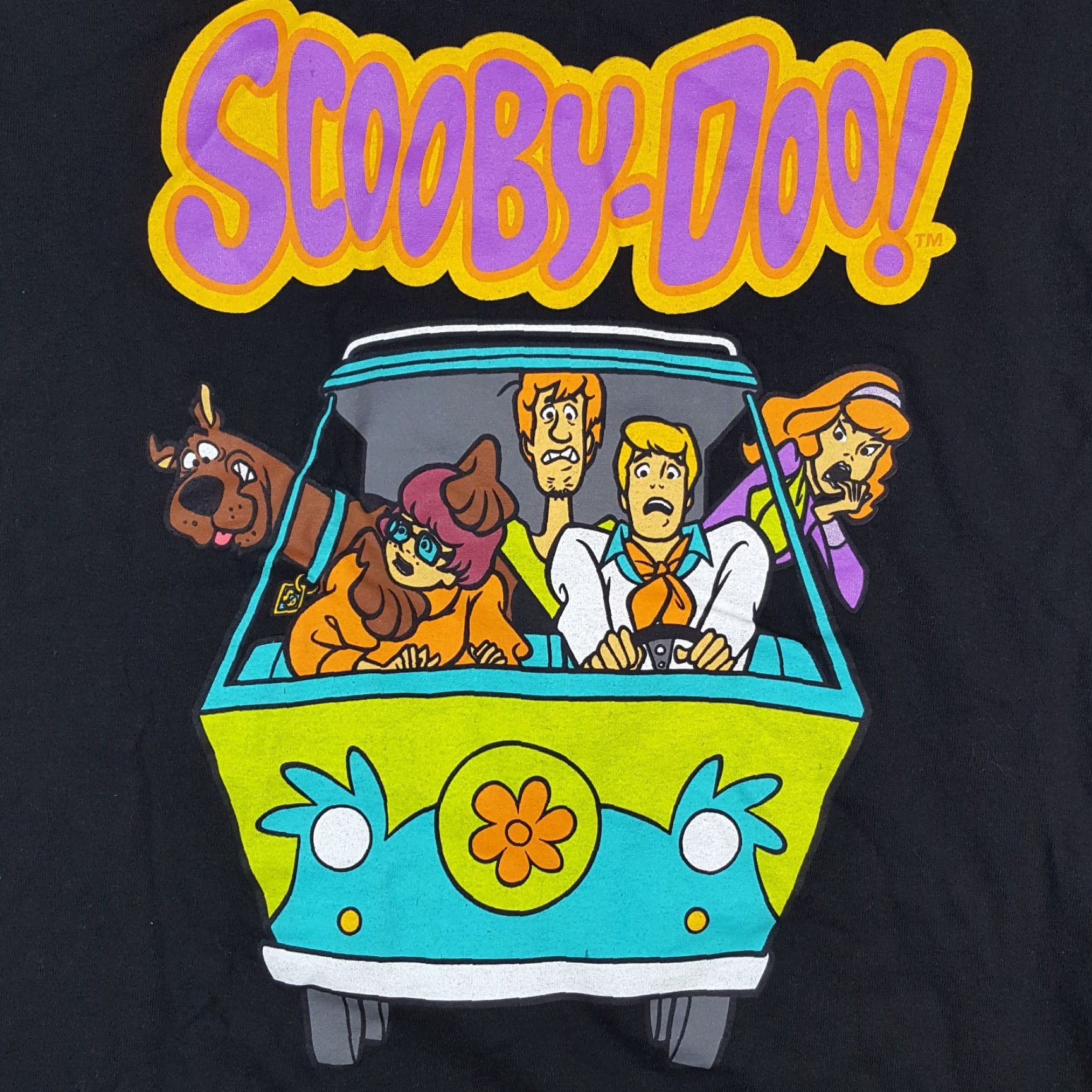 Delta VINTAGE Scooby-Doo Mystery Machine Cartoon Size S Retro TV Show Movie Black Tee T Shirt Size US S / EU 44-46 / 1 - 3 Thumbnail