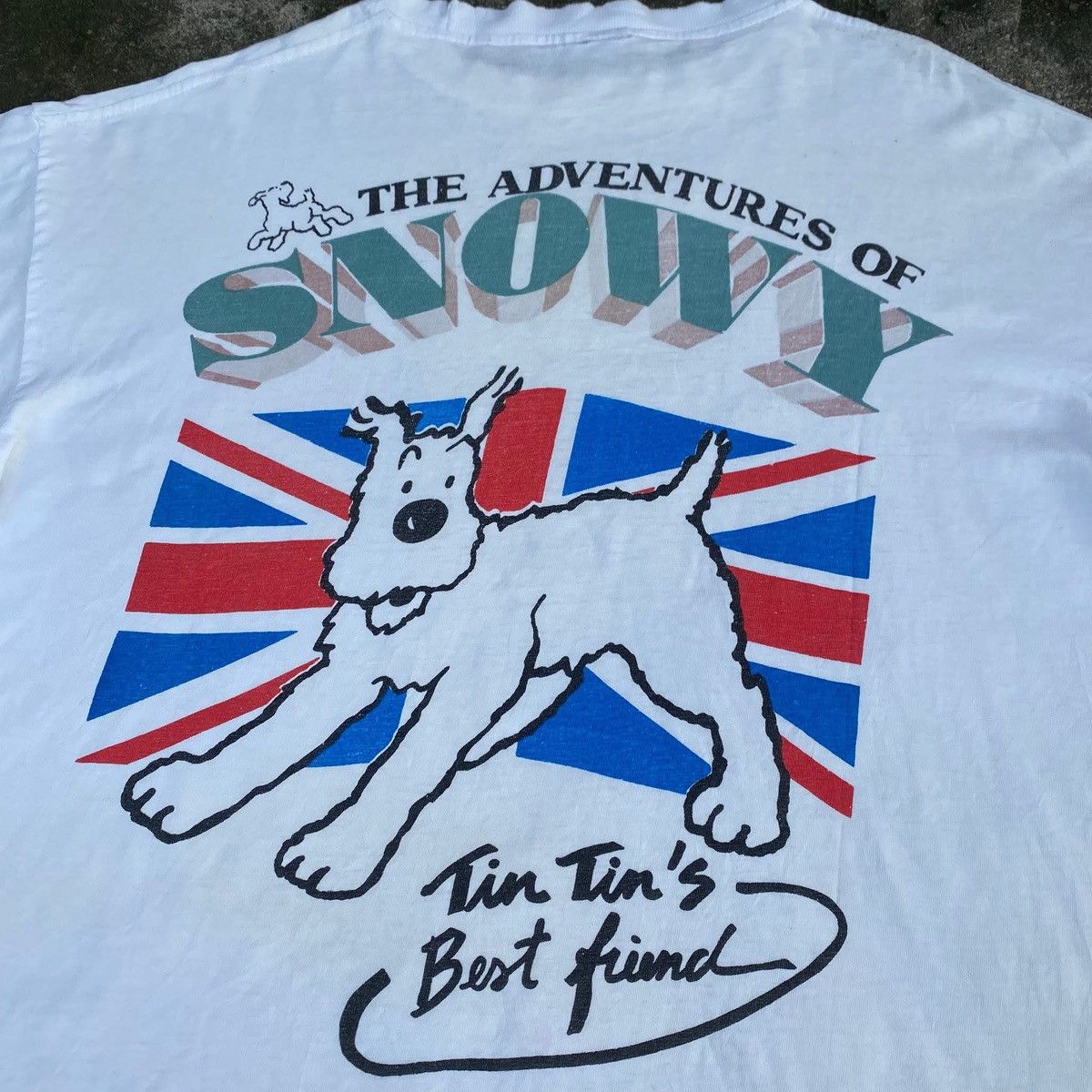 Vintage RARE ‼️ The Adventures of Tintin Size US M / EU 48-50 / 2 - 2 Thumbnail