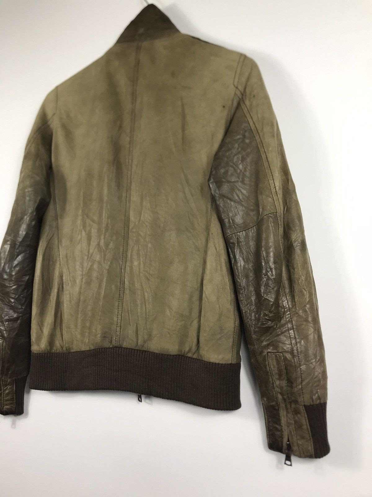 Ships Jet Blue ⚡️Vintage Ships Jet Blue Distressed Leather Jacket Size US S / EU 44-46 / 1 - 19 Thumbnail