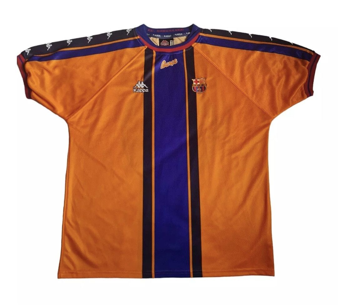 Kappa FC BARCELONA 96-97 Away Football Soccer Shirt Jersey Size US XXL / EU 58 / 5 - 2 Thumbnail