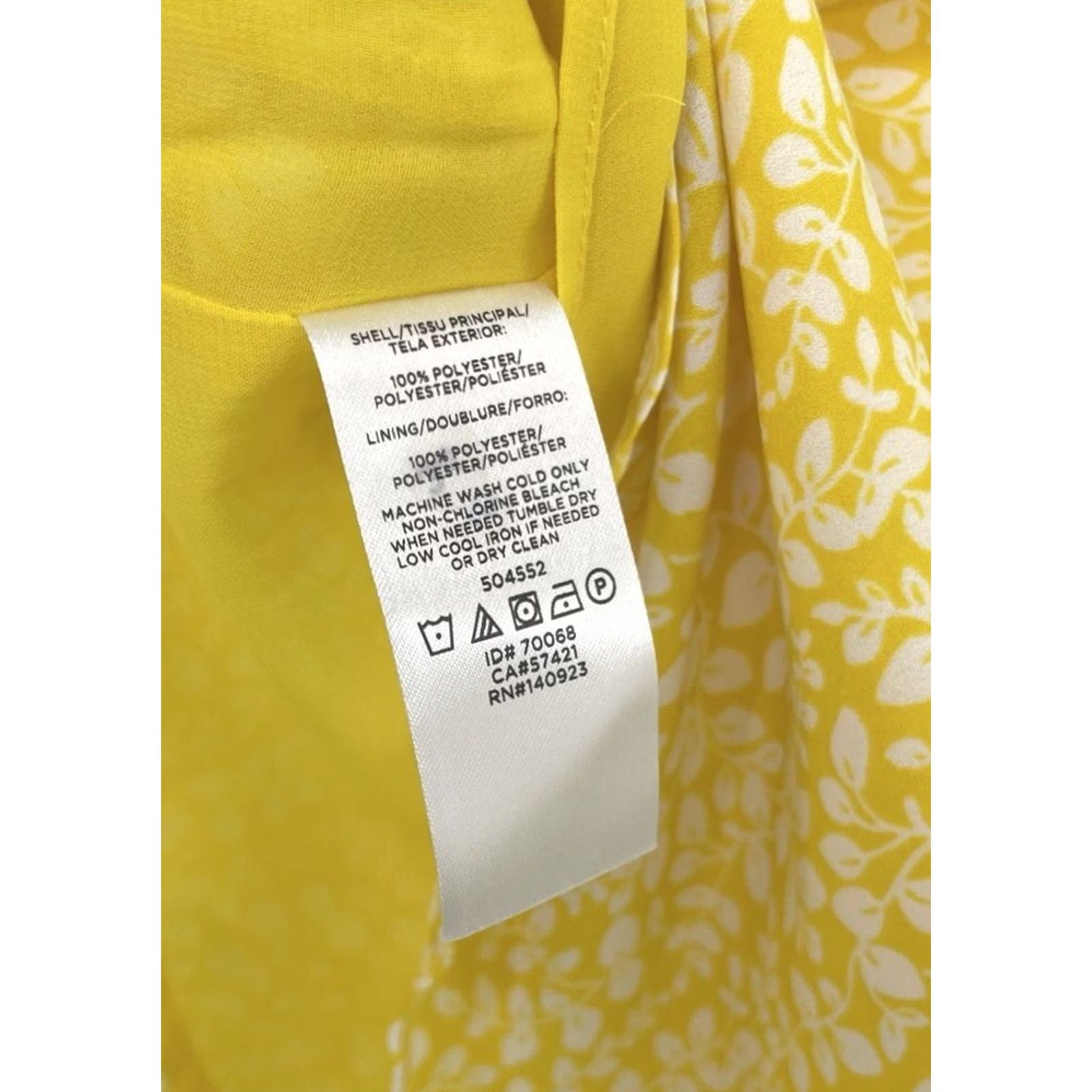 Loft LOFT Yellow Floral Chiffon Strappy Sleeveless Blouse Boho Women's Sz XS Size XS / US 0-2 / IT 36-38 - 5 Thumbnail