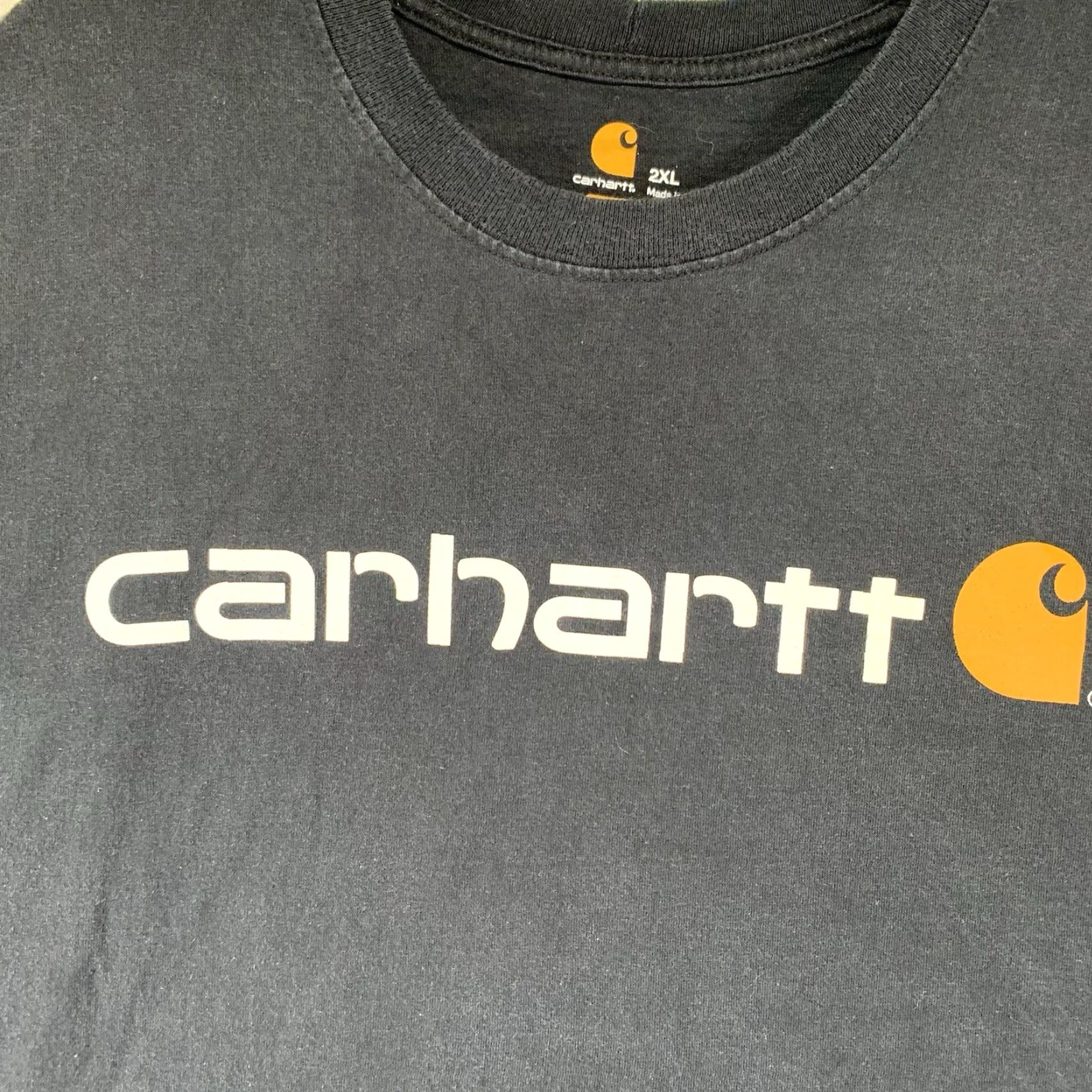 Carhartt Carhartt Mens Black 2XL Short Sleeve T-Shirt Graphic Print Double-Sided USA Logo Crew Neck Regular Fit Size US XXL / EU 58 / 5 - 3 Thumbnail