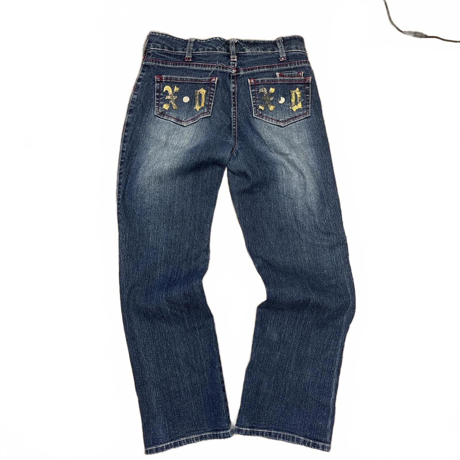 XOXO y2k XOXO embroidered dark wash jeans Size 27" / US 4 / IT 40 - 2 Thumbnail