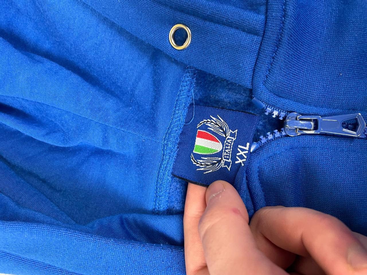 Vintage Vintage Italy Big Logo Full Zip Hoodie Soccer Y2K Size US XXL / EU 58 / 5 - 9 Thumbnail