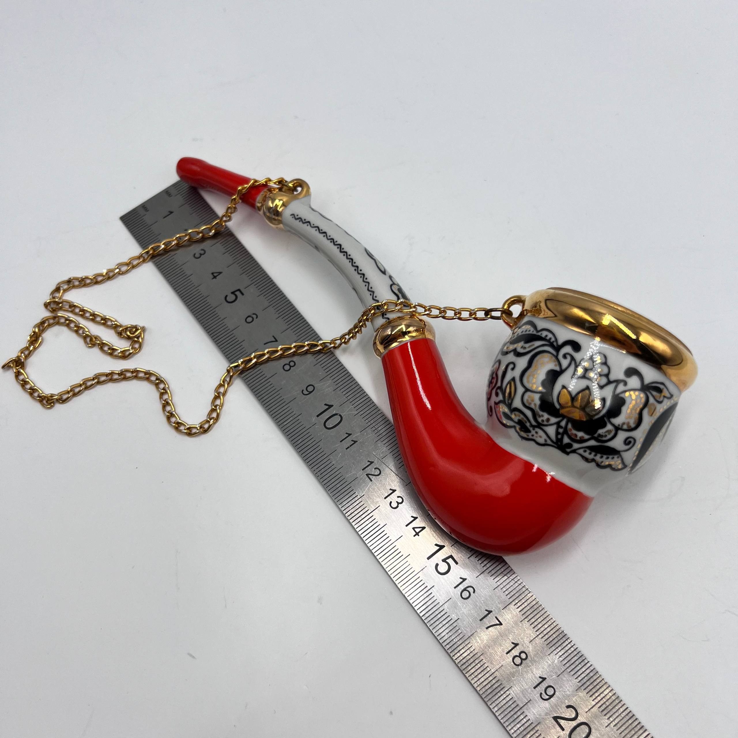 Vintage Vintage USSR Porcelain Smoking Pipe Ukrainian 1978 Size ONE SIZE - 7 Thumbnail