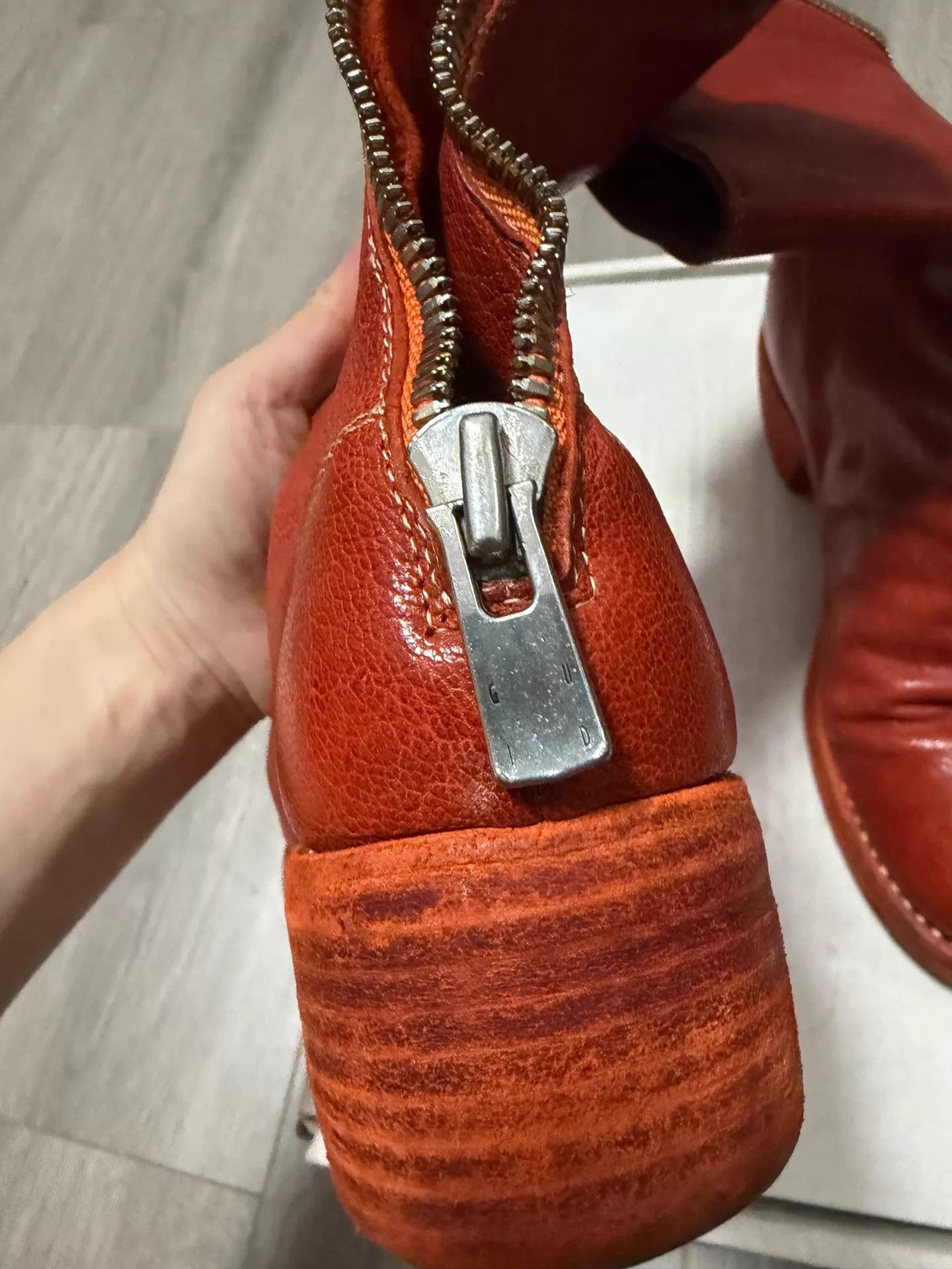 Guidi Guidi 788Z Limited Orange 36.5 Worn Briefly Size US 6 / IT 36 - 3 Thumbnail