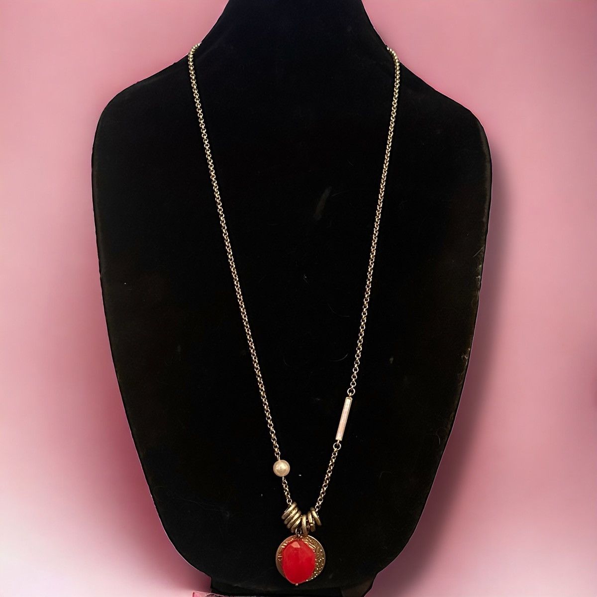 Other Lia Sophia long gold tone Sahara necklace Size ONE SIZE - 1 Thumbnail