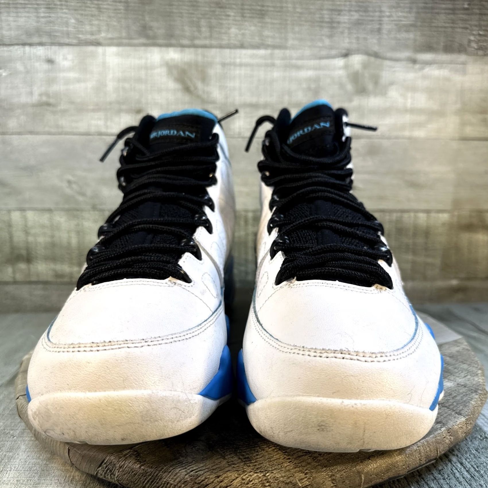 Jordan Brand Jordan 9 Retro Powder Blue Sneakers Men 9.5 2024 Summit White Black Dark Powder Blue Leather Athletic Size US 10 / EU 43 - 2 Thumbnail