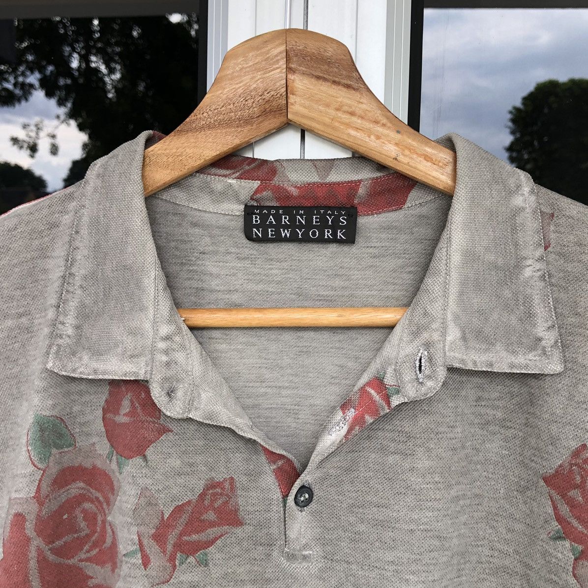 Barneys New York BARNEY'S NEW YORK FLORAL PRINTED MEN POLO TEE Size US M / EU 48-50 / 2 - 6 Thumbnail