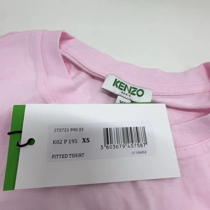 Kenzo Kenzo Pink Logo Graphic Short Sleeve T-Shirt -2507 Size XS / US 0-2 / IT 36-38 - 5 Thumbnail