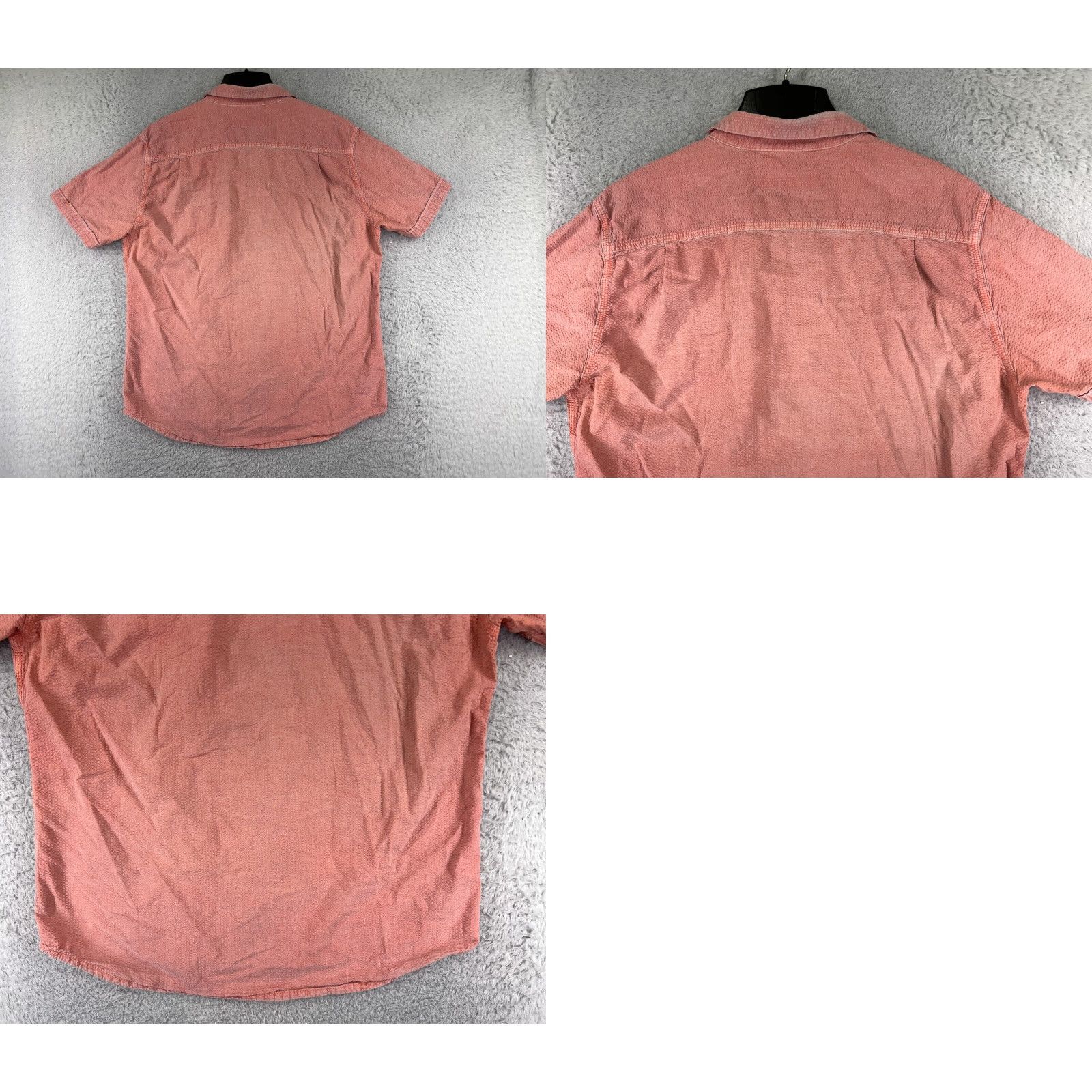 Tommy Bahama Tommy Bahama Shirt Men Large Pink Seersucker Button-Up Pocket Short Sleeve" Size US L / EU 52-54 / 3 - 9 Thumbnail